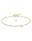 14K Geelgoud Armband Bolletjes 1,3 Mm 16 + 3 Cm 4028269