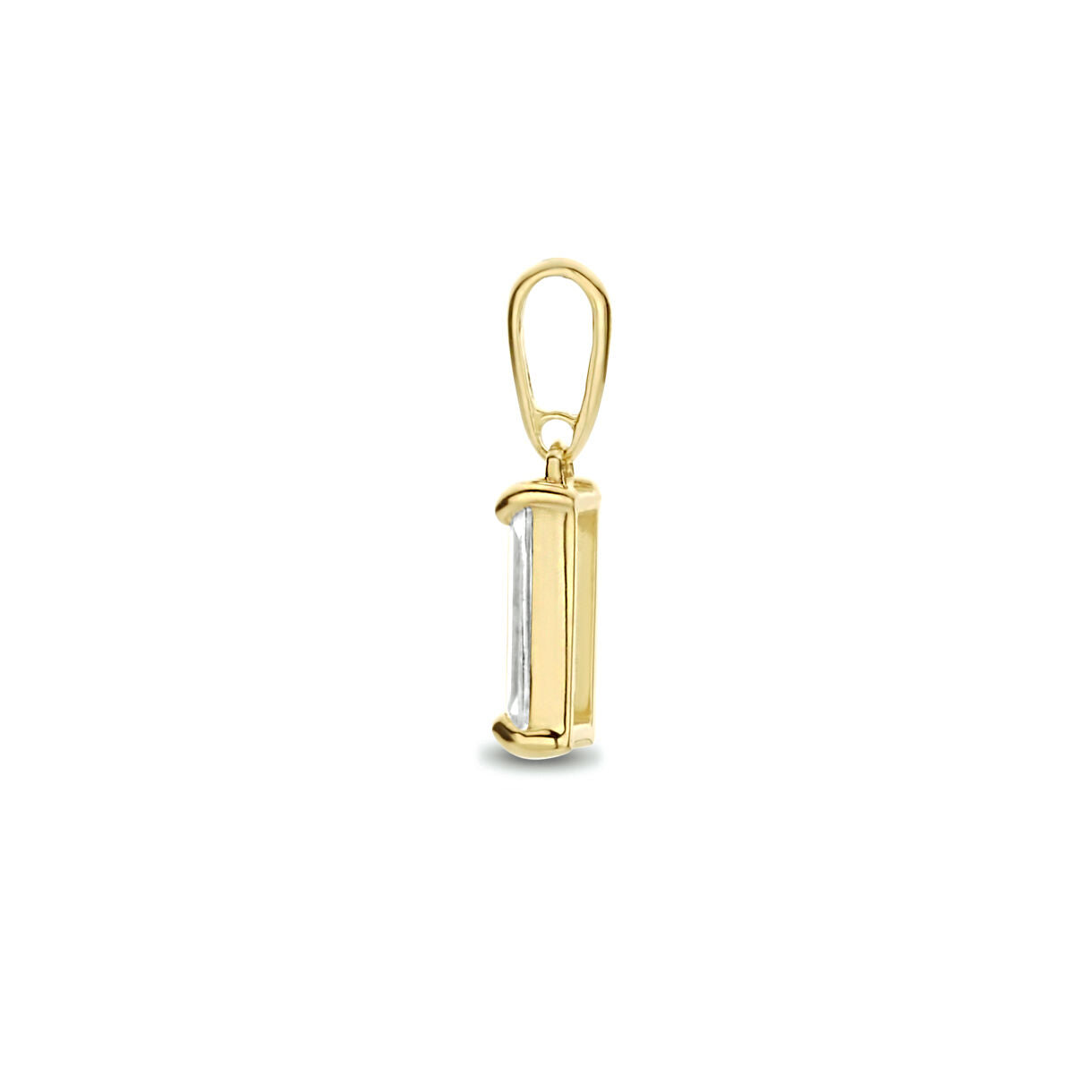 14K geelgoud hanger zirkonia 4028303