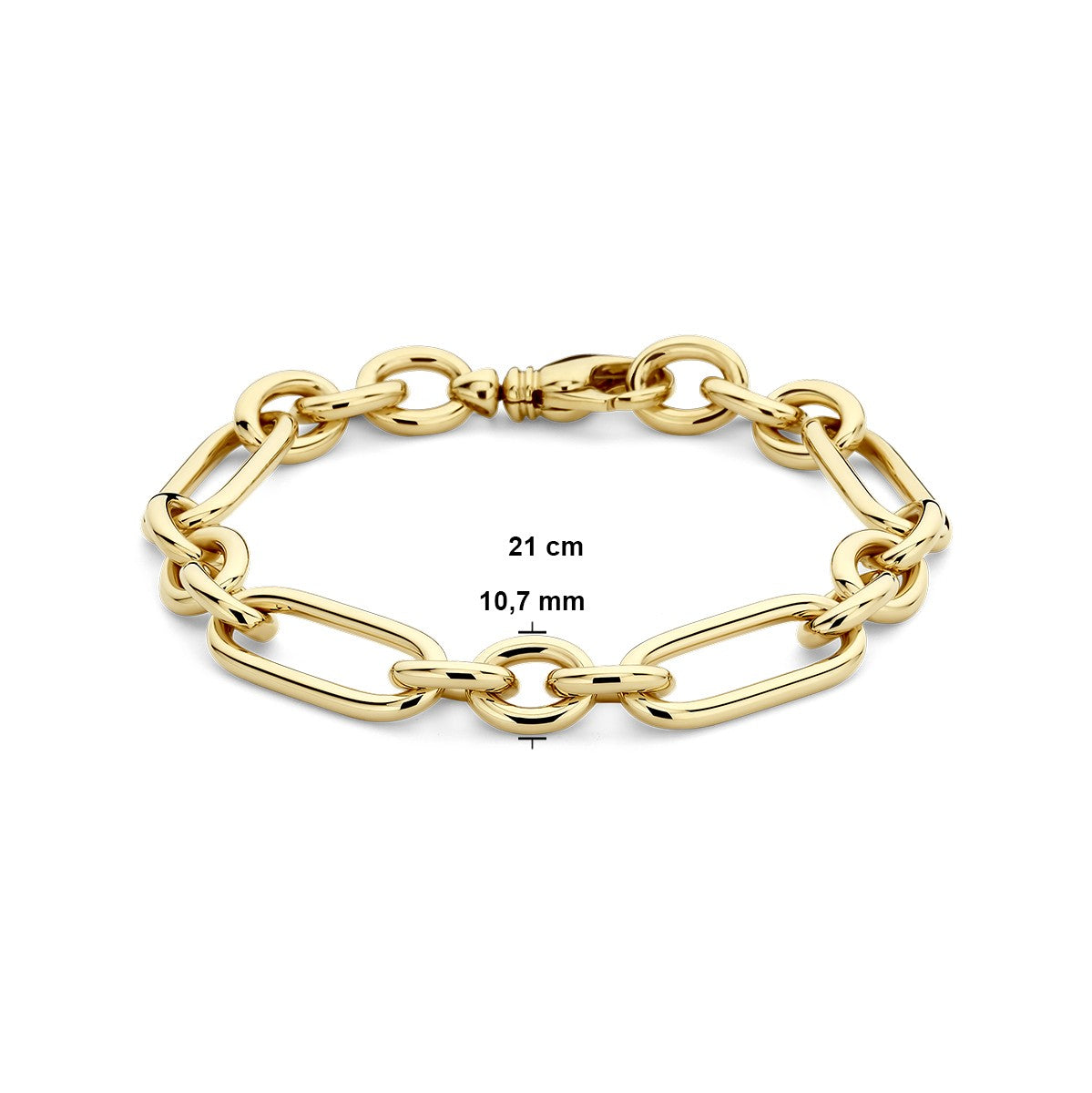 14K Geelgoud Armband 10,7 Mm 21 Cm 4028511 - PansiteNederland.nl