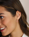 14K Geelgoud Oorhangers Roze Robijn En Roze Opaal 4028526 - PansiteNederland.nl