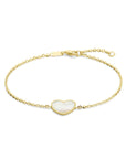 14K Geelgoud Armband Hart Parelmoer 1,5 Mm 16 - 18 Cm 4028542 - PansiteNederland.nl