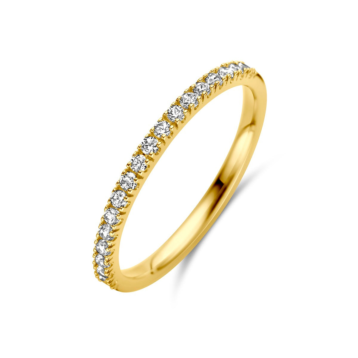 14K Geelgoud Ring Met Geboortesteen Zirkonia April 4028564 - PansiteNederland.nl
