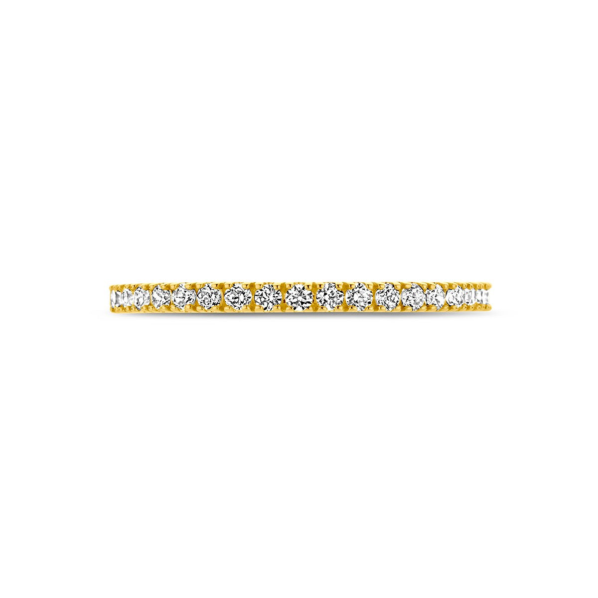 14K Geelgoud Ring Met Geboortesteen Zirkonia April 4028564 - PansiteNederland.nl
