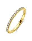 14K Geelgoud Ring Met Geboortesteen Zirkonia April 4028564 - PansiteNederland.nl