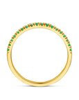 14K Geelgoud Ring Met Geboortesteen Smaragd Mei 4028569 - PansiteNederland.nl