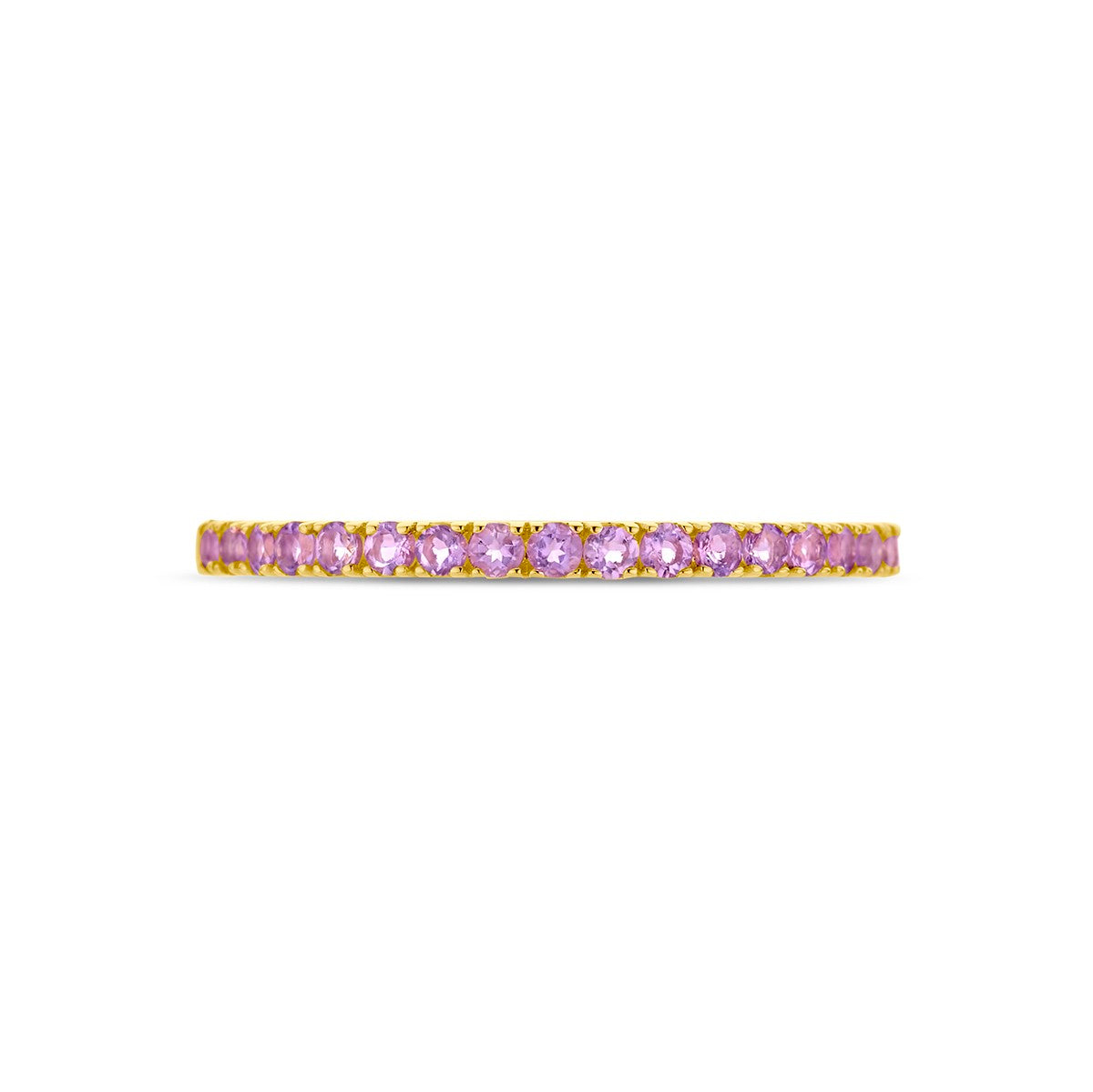 14K Geelgoud Ring Met Geboortesteen Licht Amethist Juni 4028574 - PansiteNederland.nl