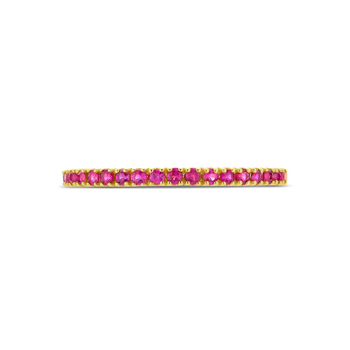 14K Geelgoud Ring Met Geboortesteen Robijn Juli 4028579 - PansiteNederland.nl