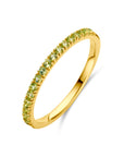 14K Geelgoud Ring Met Geboortesteen Peridoot Augustus 4028584 - PansiteNederland.nl