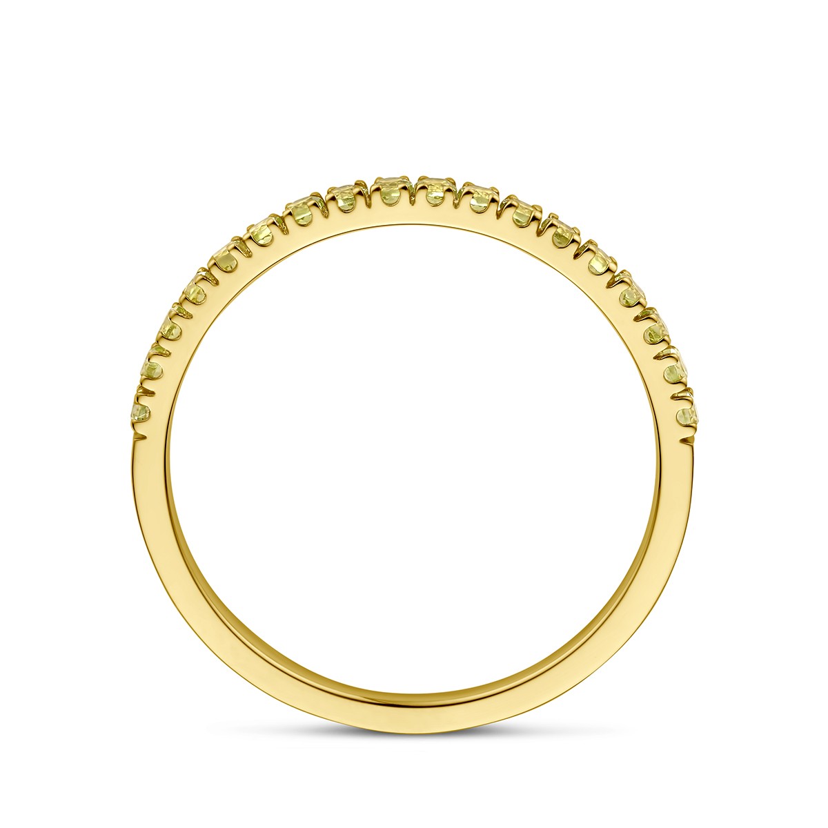 14K Geelgoud Ring Met Geboortesteen Peridoot Augustus 4028584 - PansiteNederland.nl