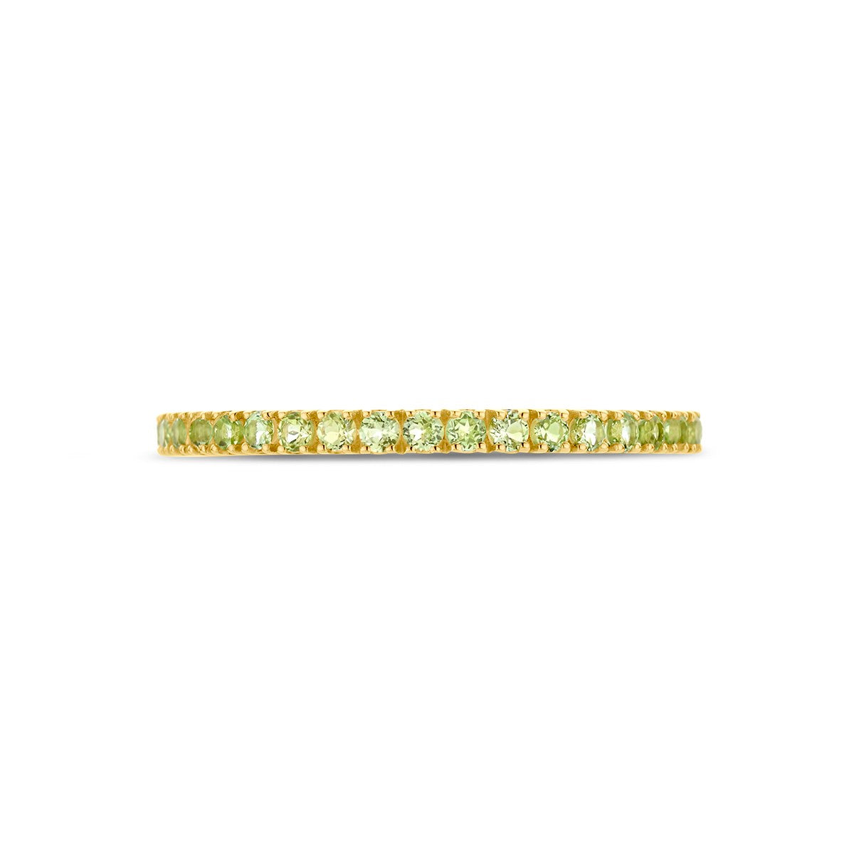 14K Geelgoud Ring Met Geboortesteen Peridoot Augustus 4028584 - PansiteNederland.nl