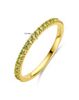 14K Geelgoud Ring Met Geboortesteen Peridoot Augustus 4028584 - PansiteNederland.nl