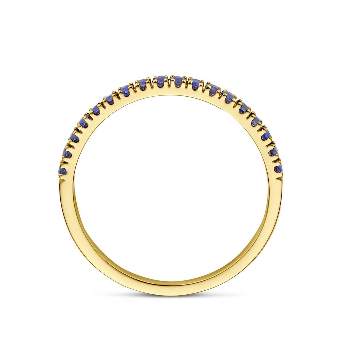 14K Geelgoud Ring Met Geboortesteen Saffier September 4028589 - PansiteNederland.nl