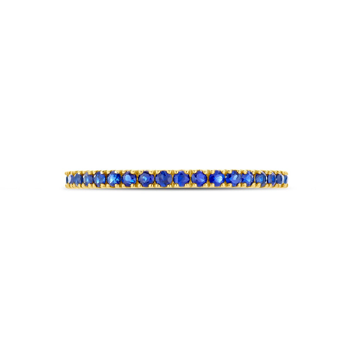 14K Geelgoud Ring Met Geboortesteen Saffier September 4028589 - PansiteNederland.nl