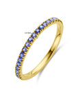 14K Geelgoud Ring Met Geboortesteen Saffier September 4028589 - PansiteNederland.nl
