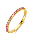 14K Geelgoud Ring Met Geboortesteen Roze Toermalijn Oktober 4028594 - PansiteNederland.nl