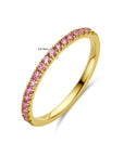 14K Geelgoud Ring Met Geboortesteen Roze Toermalijn Oktober 4028594 - PansiteNederland.nl