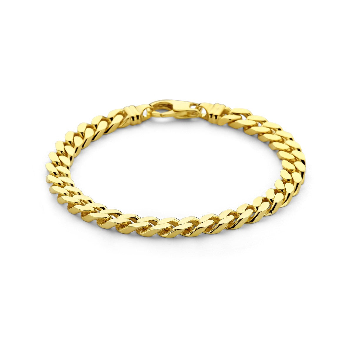 14K Geelgoud Armband Gourmette 6-Zijdes Geslepen 7 Mm 4028674 - PansiteNederland.nl