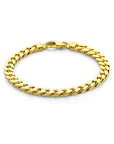 14K Geelgoud Armband Gourmette 6-Zijdes Geslepen 7 Mm 4028674 - PansiteNederland.nl