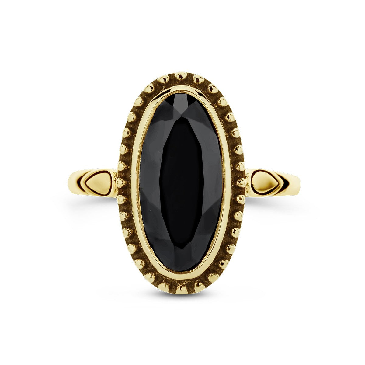 14K Geelgoud Ring Onyx 4028683 - PansiteNederland.nl