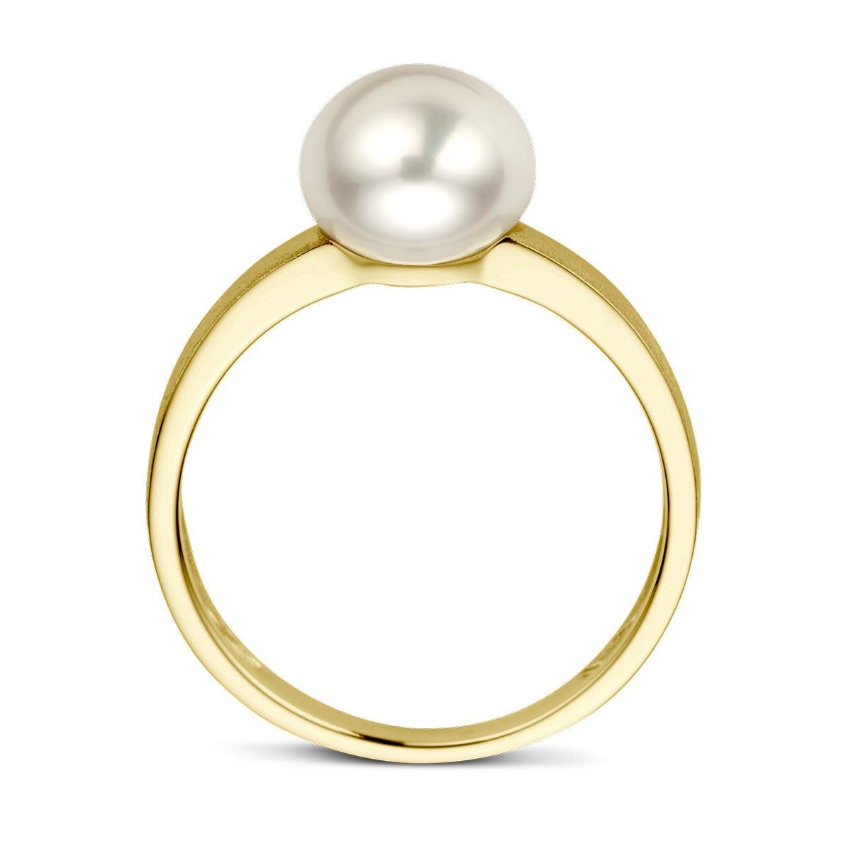 14K Geelgoud Ring Parel Gescratcht 4028700 - PansiteNederland.nl