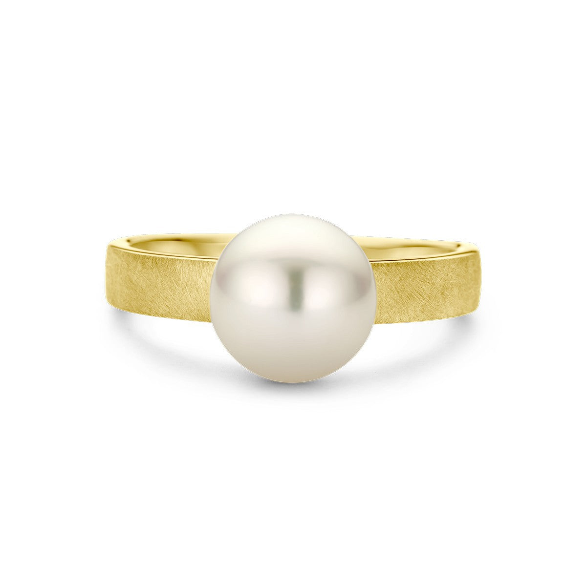14K Geelgoud Ring Parel Gescratcht 4028700 - PansiteNederland.nl