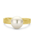 14K Geelgoud Ring Parel Gescratcht 4028700 - PansiteNederland.nl