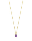 14K geelgoud collier amethist 41 - 43 - 45 cm 4028706
