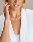14K geelgoud collier parels 5,0 mm 40 + 5 cm 4028712