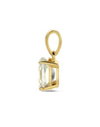 14K geelgoud hanger groen amethist 4028717 - PansiteNederland.nl