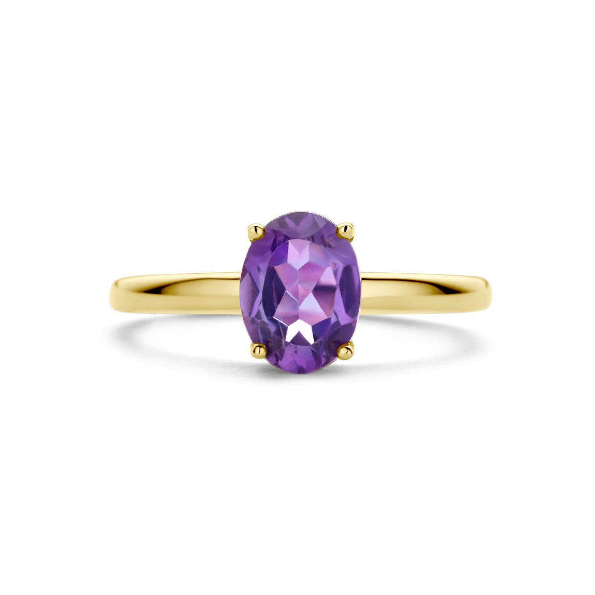 14K Geelgoud Ring Amethist 4028722 - PansiteNederland.nl