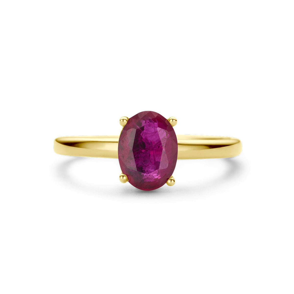14K Geelgoud Ring Robijn 4028756 - PansiteNederland.nl