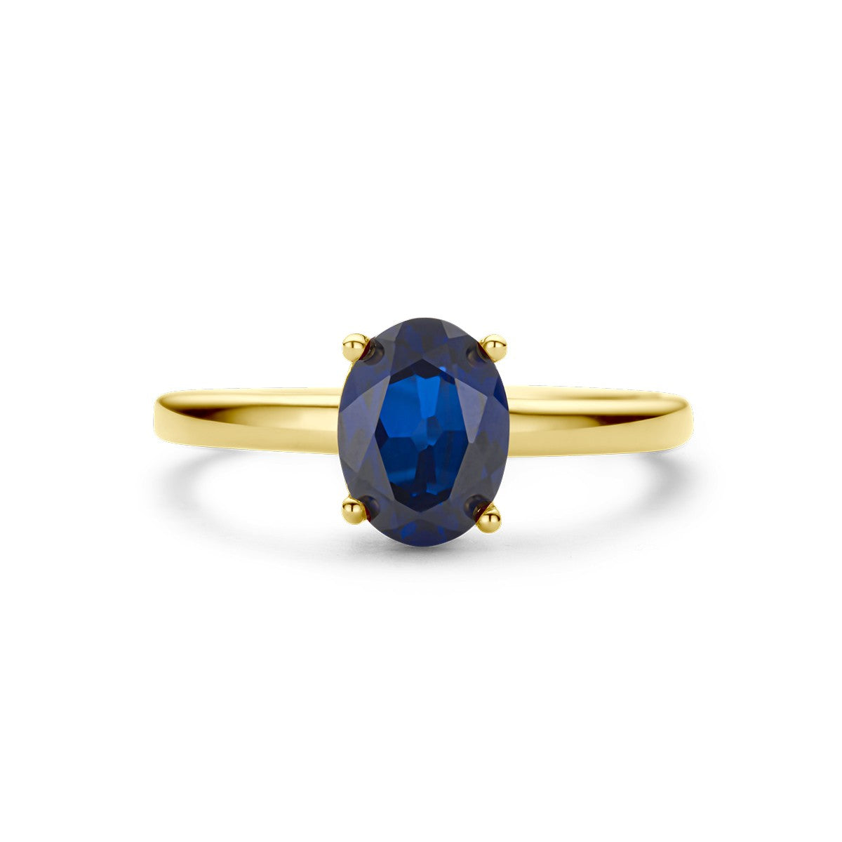 14K Geelgoud Ring Saffier 4028764 - PansiteNederland.nl