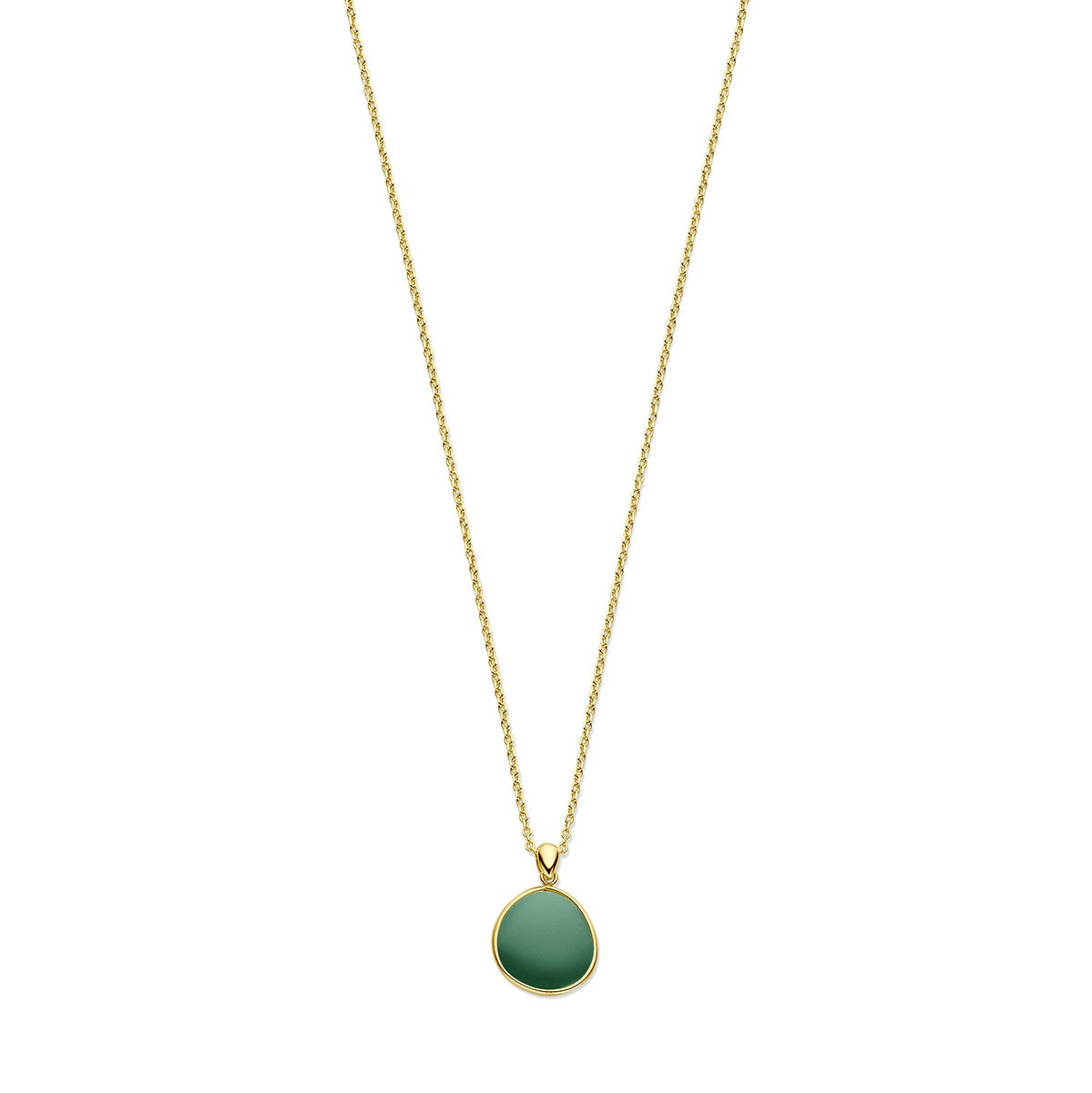14K geelgoud collier groen toermalijn 41 - 43 - 45 cm 4028782 - PansiteNederland.nl