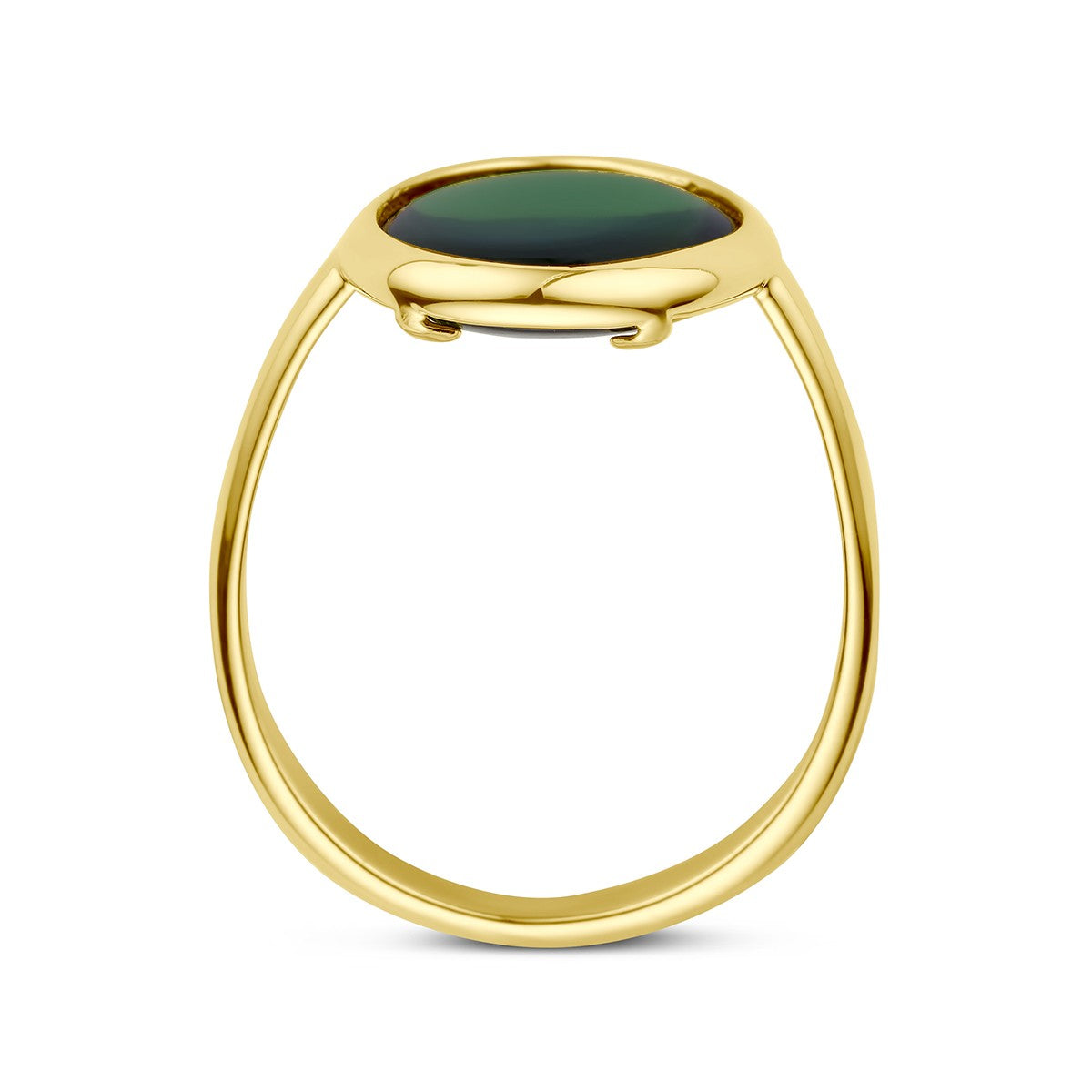 14K Geelgoud Ring Groen Toermalijn Kwarts 4028804 - PansiteNederland.nl