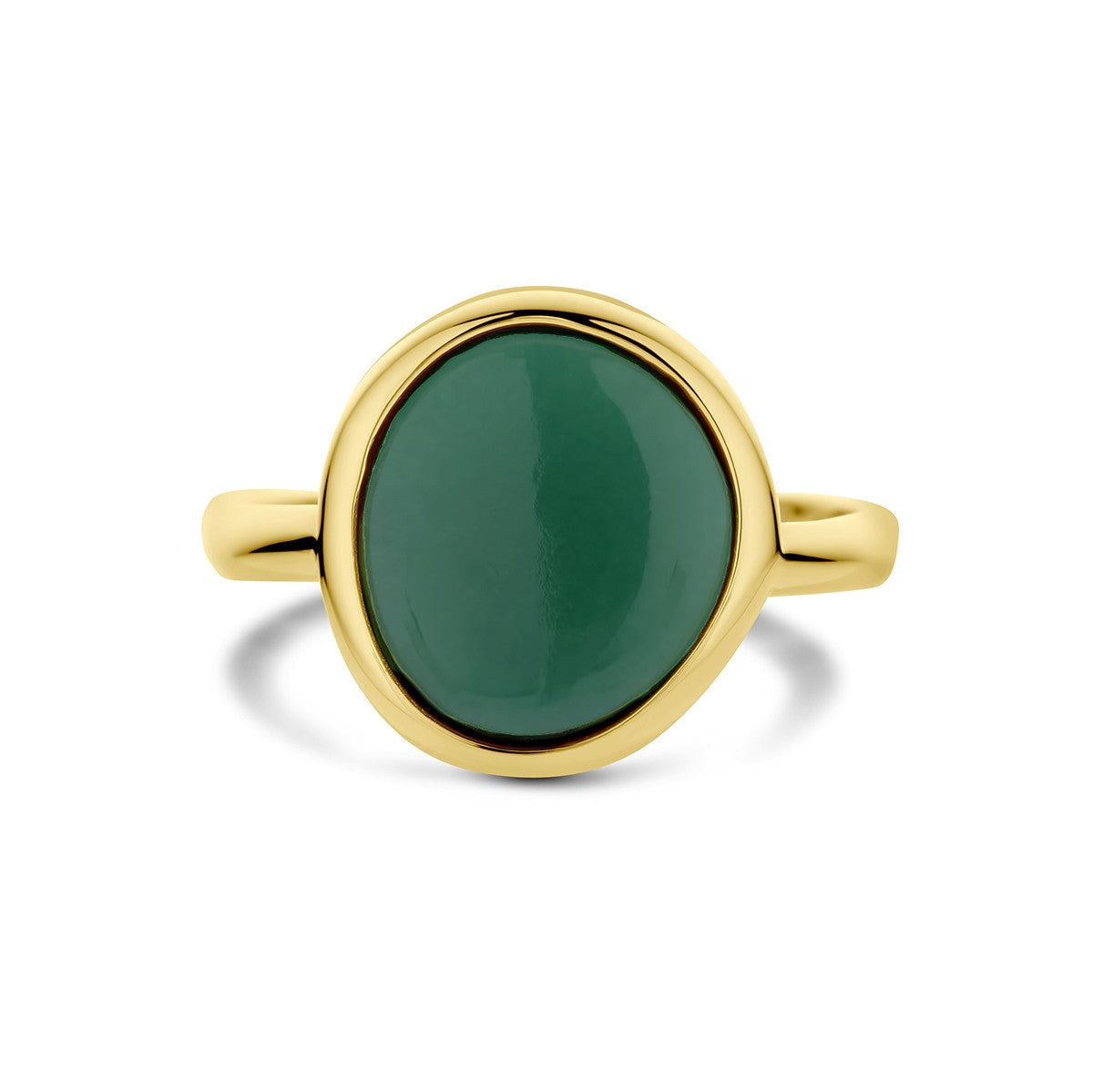 14K Geelgoud Ring Groen Toermalijn Kwarts 4028804 - PansiteNederland.nl