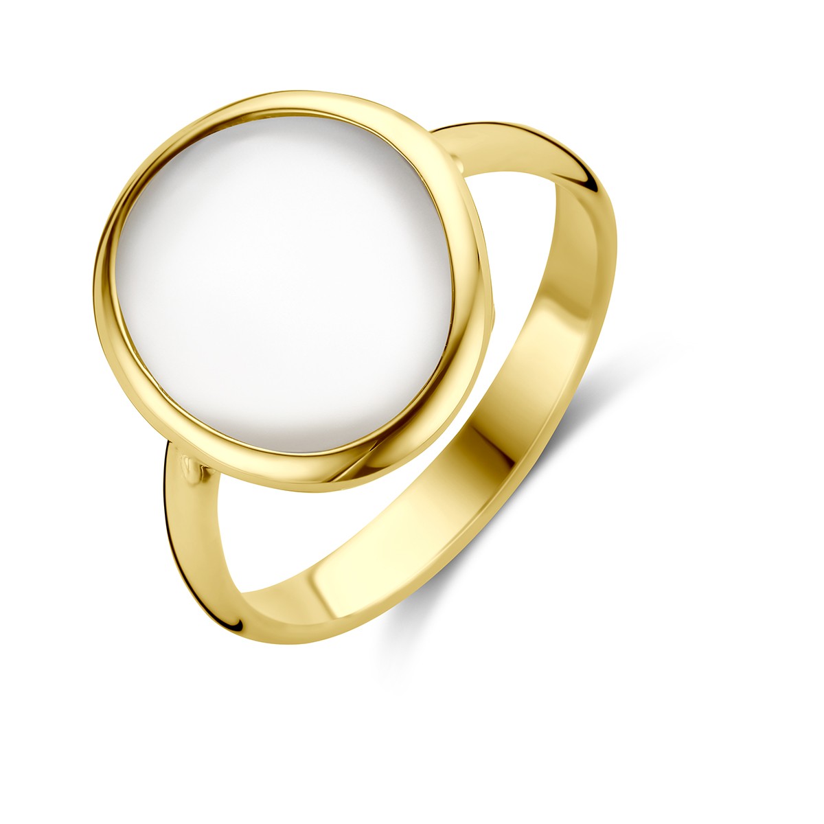 14K Geelgoud Ring Parelmoer 4028813 - PansiteNederland.nl