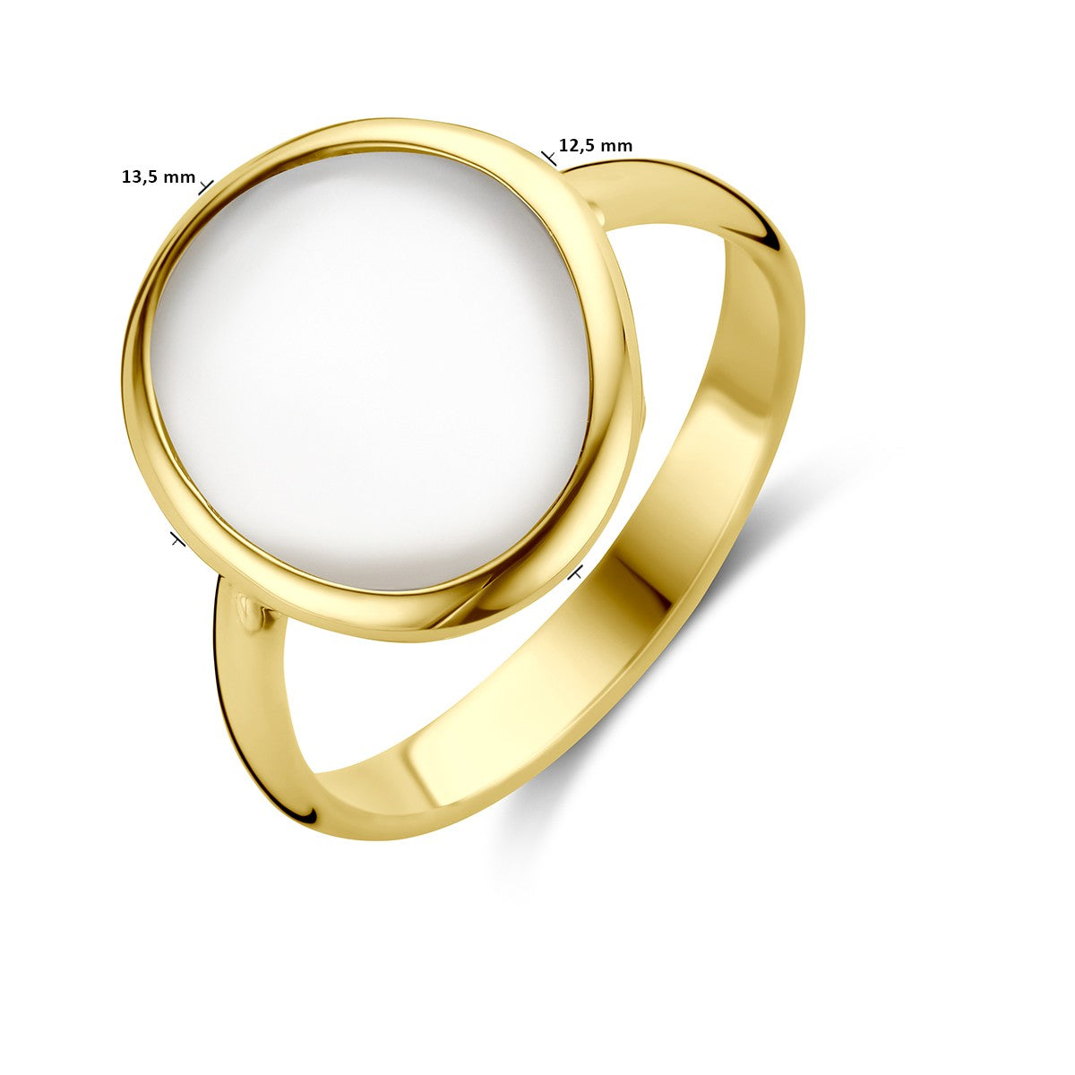 14K Geelgoud Ring Parelmoer 4028813 - PansiteNederland.nl