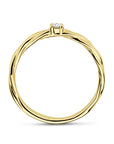 14K Geelgoud Ring Diamant 0.05Ct H Si 4028826 - PansiteNederland.nl