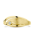 Geelgouden 14K ring poli/mat diamant 0.04ct h si 4028851 - PansiteNederland.nl