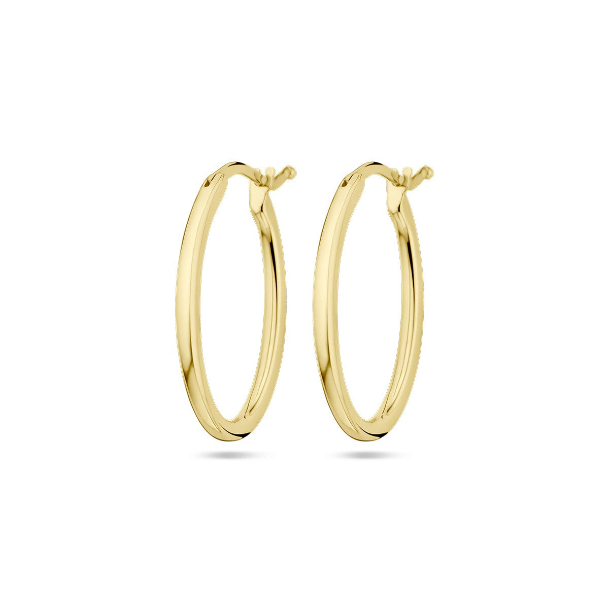 14K Geelgoud Oorringen Ovaal 4028885 - PansiteNederland.nl