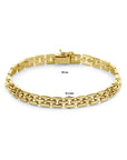 14K Geelgoud Armband Panter 6,5 Mm 20 Cm 4028892