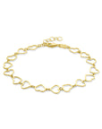 14K Geelgoud Armband Hartjes 16 + 2 Cm 4028933