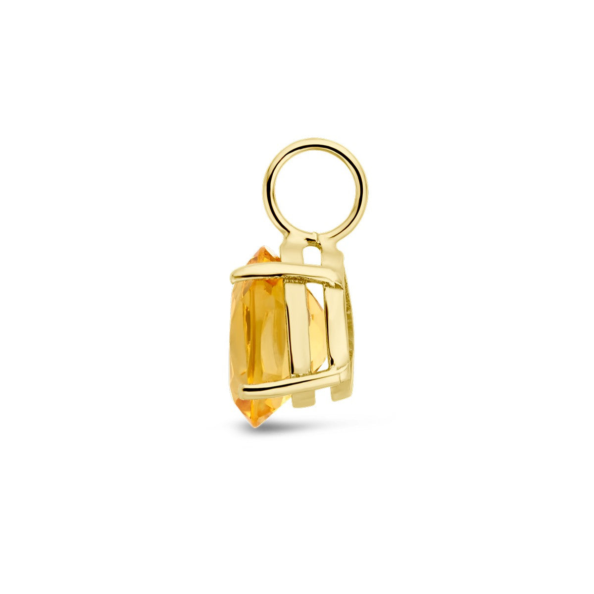 14K geelgoud hanger citrien 4028964 - PansiteNederland.nl