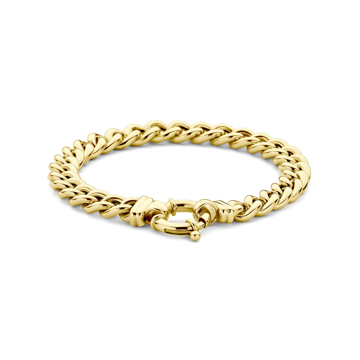 14K Geelgouden armband gourmette 7,7 mm 19 cm met groot springslot 14K geelgoud 4028999, exclusief en kwalitatief hoogwaardig. Ontdek nu!