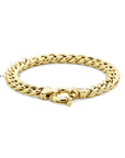 14K Geelgouden armband gourmette 7,7 mm 19 cm met groot springslot 14K geelgoud 4028999