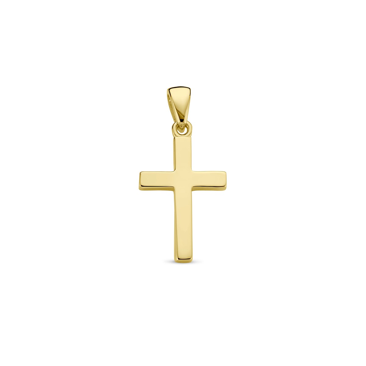 14K geelgoud hanger kruis 4029015 - PansiteNederland.nl