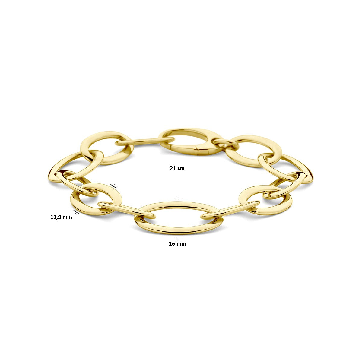 14K Geelgoud Armband 16 Mm 21 Cm 4029105 - PansiteNederland.nl