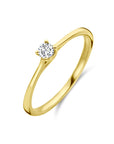 14K Geelgoud Aanzoeksring Diamant 0.10Ct H Si 4029107 - PansiteNederland.nl