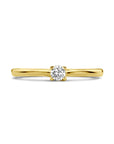 14K Geelgoud Aanzoeksring Diamant 0.10Ct H Si 4029107 - PansiteNederland.nl
