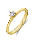 14K Geelgoud Aanzoeksring Diamant 0.15Ct H Si 4029119 - PansiteNederland.nl